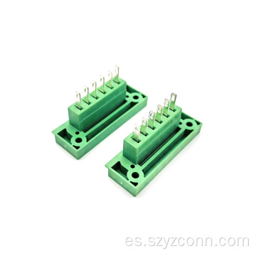 Bloques de terminales enchufables de paso de 3,81 mm macho 6P